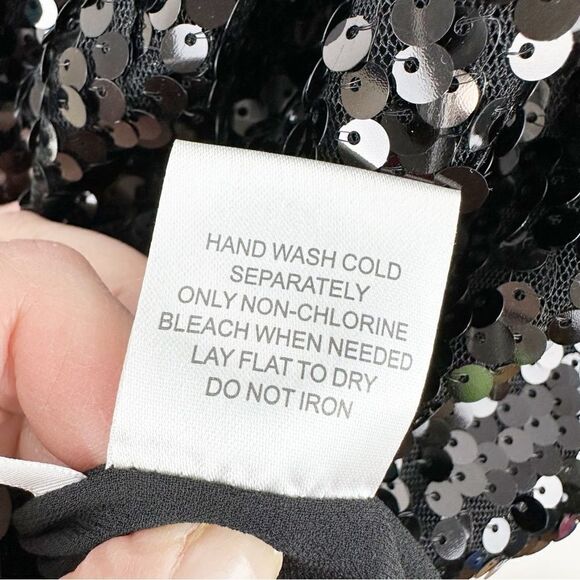 Calvin Klein Allover Sequin Straight Pencil Skirt Size 12 Cocktail‎ Party Formal - Picture 10 of 13